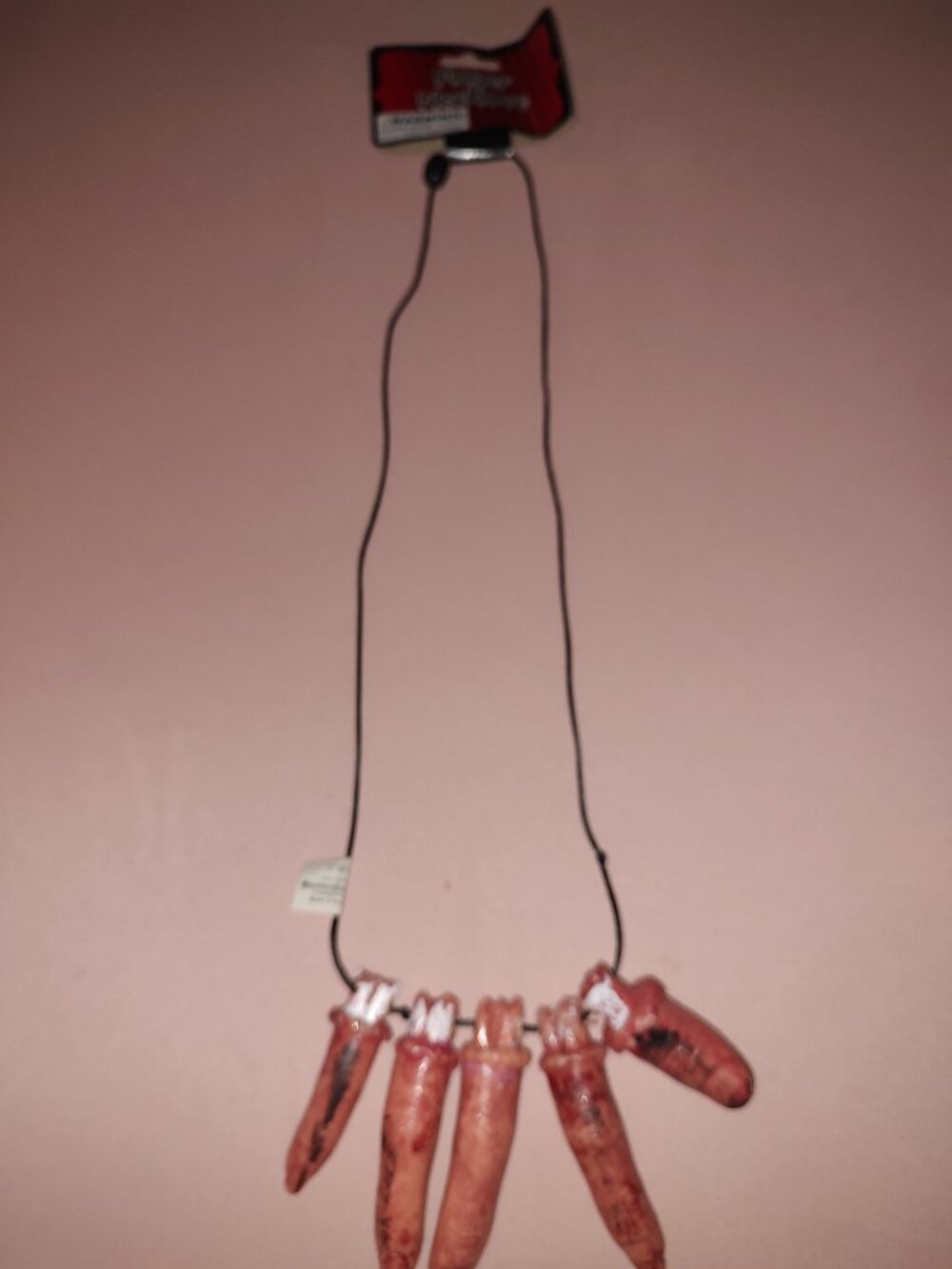 Halloween Plastic Fingers Necklace Brand New With Tags.
